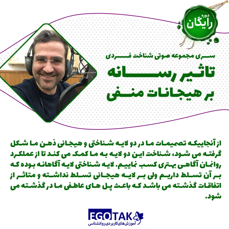 دوره صوتی | شناخت فردی تاثیر رسانه بر هیجانات منفی