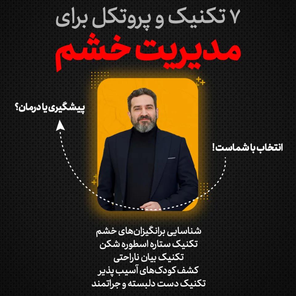 دوره تصویری 7 تکنیک و پروتکل برای مدیریت خشم