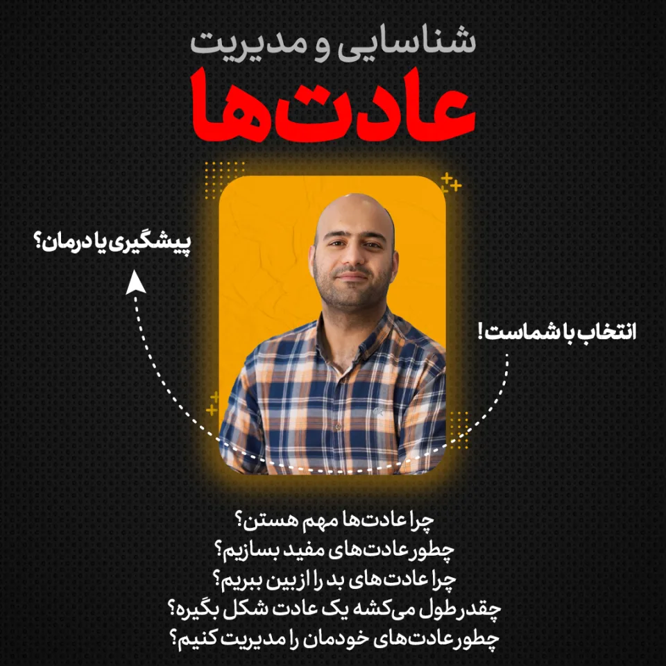 دوره تصویری آموزش کاربردی شناسایی و مدیریت عادت‌ها
